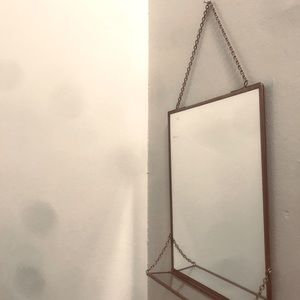 Anthropologie hanging mirror shelf